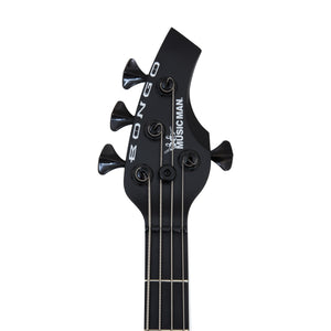 Ernie Ball Music Man Bongo 4 Bass Guitar, Ebony FB, Stealth Black