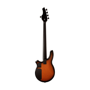 Ernie Ball Music Man Bongo 5 Bass Guitar, Ebony FB, Harvest Orange