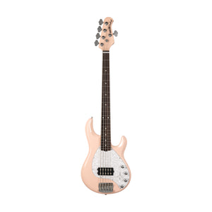 Ernie Ball Music Man StingRay Special 5 H Bass Guitar, RW FB, Pueblo Pink