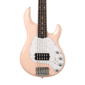 Ernie Ball Music Man StingRay Special 5 H Bass Guitar, RW FB, Pueblo Pink