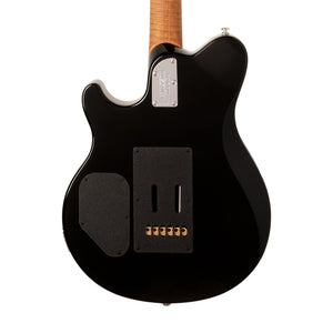 Ernie Ball Music Man Axis Super Sport Electric Guitar, Roasted Maple FB, Yucatan Blue Flame