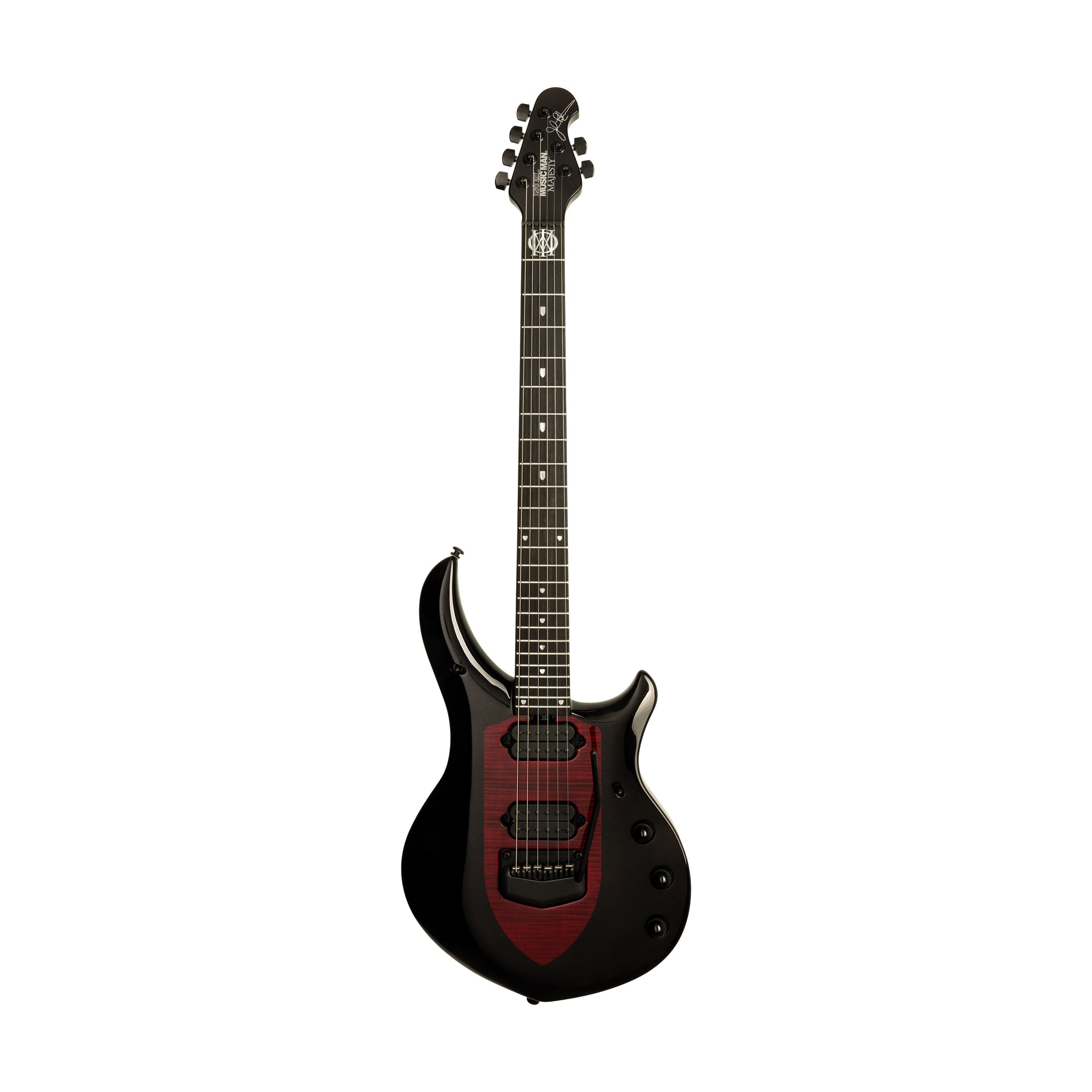 Ernie Ball Music Man John Petrucci Majesty 6 Electric Guitar, Ebony FB, Sanguine Red