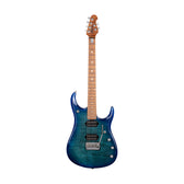 Ernie Ball Music Man John Petrucci JP15 Electric Guitar, Maple FB, Cerulean Paradise Flame