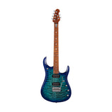 Ernie Ball Music Man John Petrucci JP15 Electric Guitar, Maple FB, Cerulean Paradise Quilt