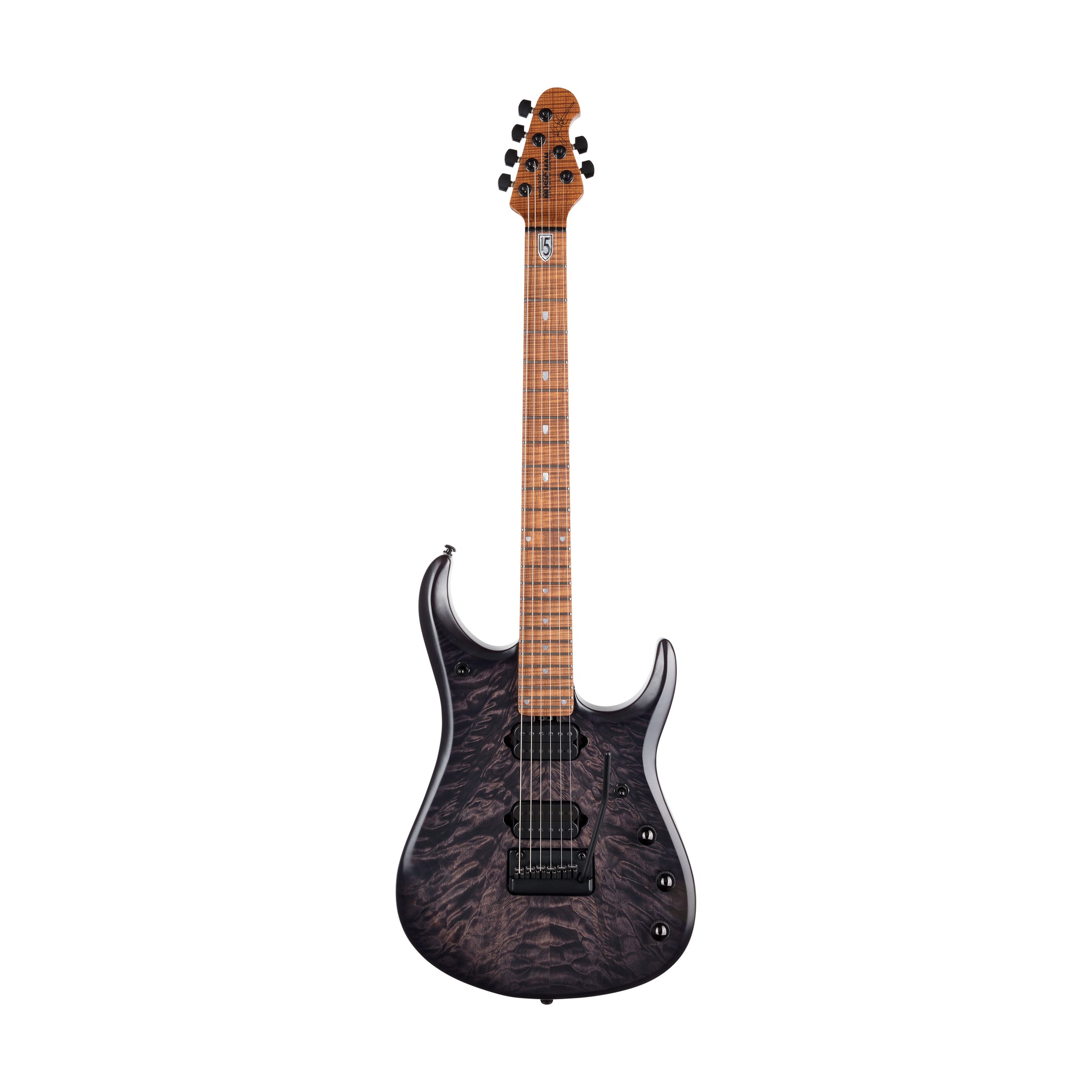 Ernie Ball Music Man John Petrucci JP15 Electric Guitar, Maple FB, Trans Black Burst Quilt