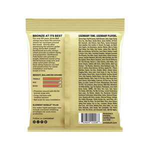Ernie Ball Earthwood Rock and Blues w/Plain G 80/20 Bronze Acoustic Guitar Strings, 10-52