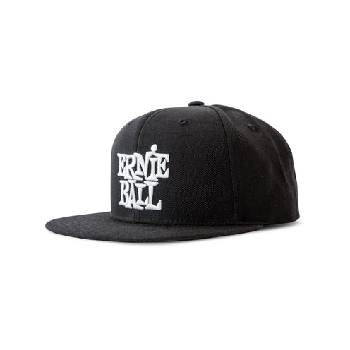 Ernie Ball Black / White Stacked Logo Cap