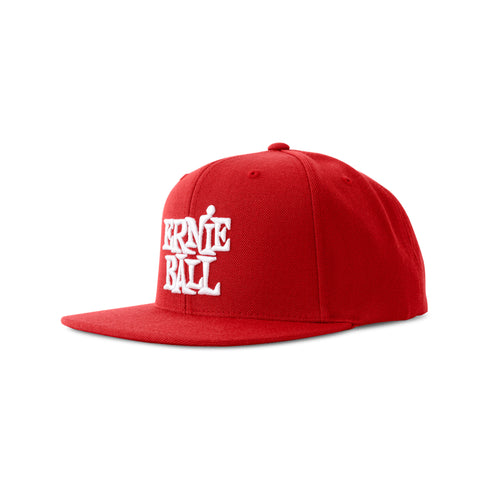 Ernie Ball Red / White Stacked Logo Cap