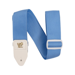 Ernie Ball Polypro Guitar Strap, Soft Blue & White