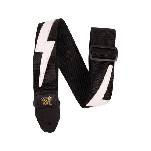 Ernie Ball Premium Guitar Strap, White Lightning