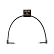 Ernie Ball 12 inch Single Flat Ribbon Stereo Patch Cable, Black