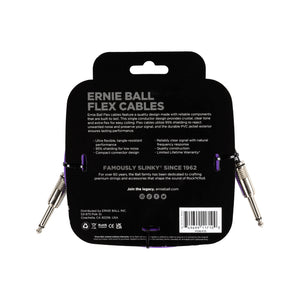 Ernie Ball 10FT Flex Straight to Straight Instrument Cable, Purple