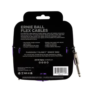 Ernie Ball 20ft Flex Straight to Straight Instrument Cable, Purple