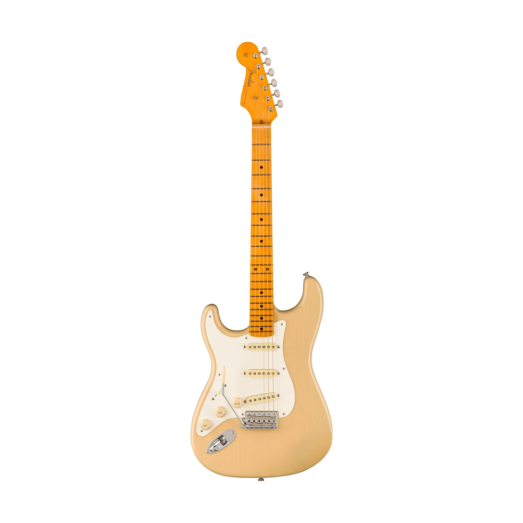 Fender American Vintage II 57 Stratocaster Left-Handed Electric Guitar, Maple FB, Vintage Blonde