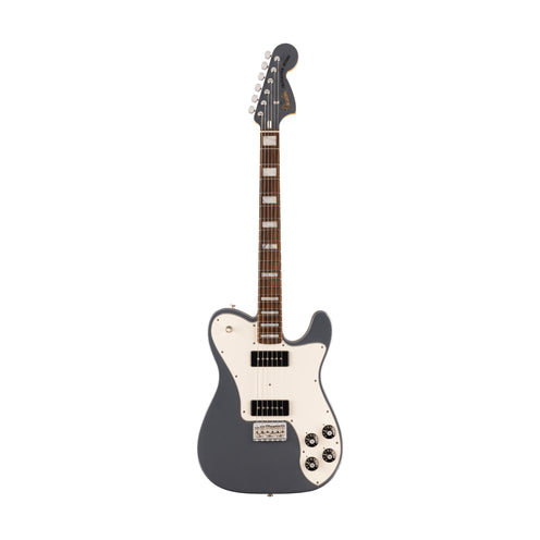 Fender Chris Shiflett Cleaver Telecaster Deluxe Electric Guitar, RW FB, Charcoal Frost Metallic