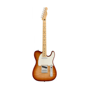 Fender Limited Edition Player Plus Top Telecaster Electric Guitar, MP FB, Sienna Sunburst (B-Stock)