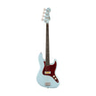 Fender Gold Foil Jazz Bass 4-String Bass Guitar, Ebony FB, Sonic Blue
