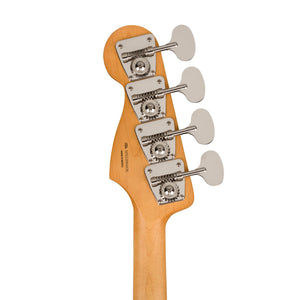Fender Gold Foil Jazz Bass 4-String Bass Guitar, Ebony FB, Sonic Blue
