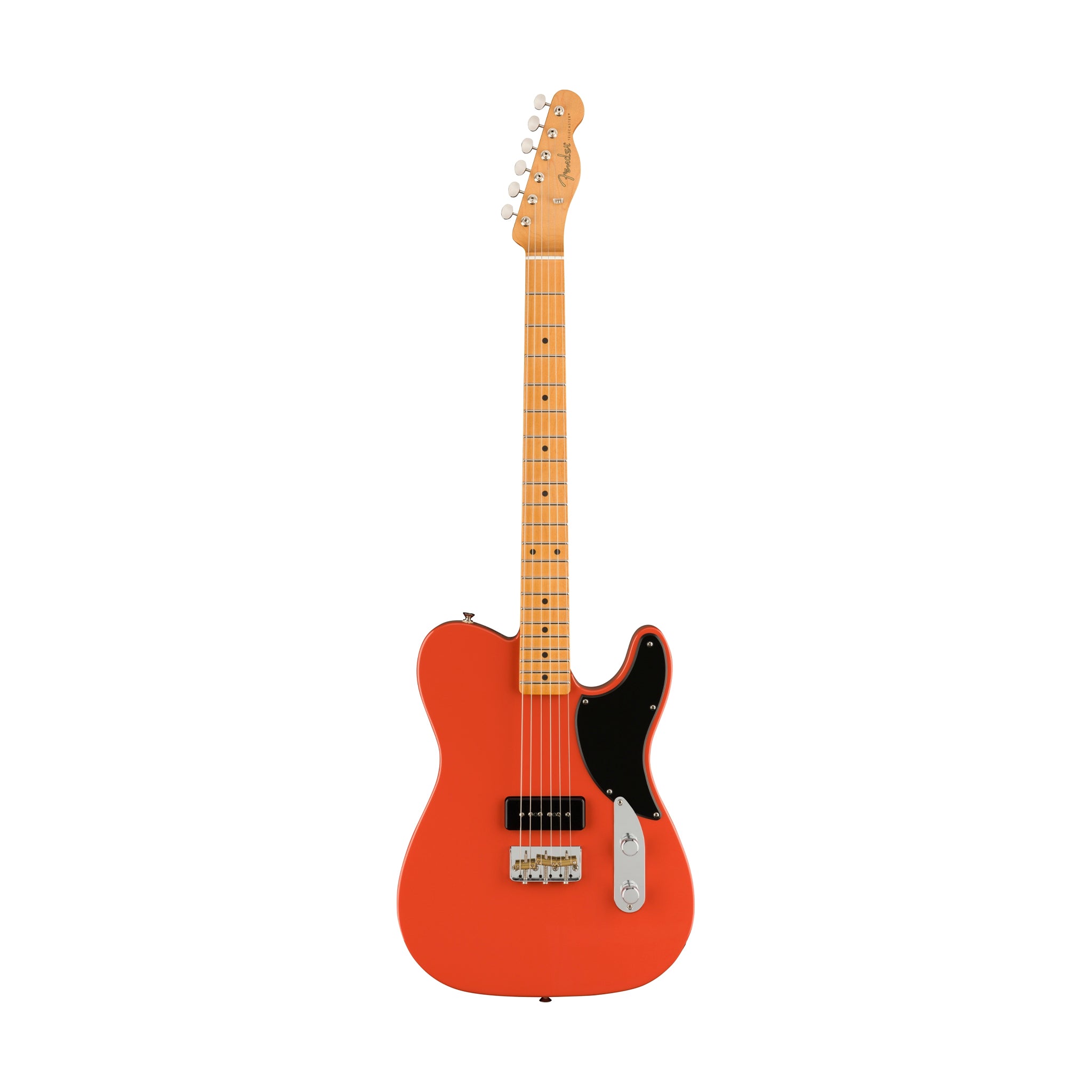 Fender Noventa Telecaster Electric Guitar, Maple FB, Fiesta Red (B-Stock)