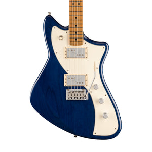 Fender FSR Player Plus Meteora Electric Guitar, Roasted Maple FB, Sapphire Blue Transparent
