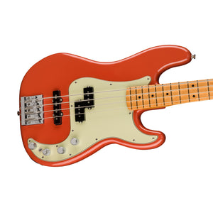 Fender Player Plus Active Precision Bass Guitar, Maple FB, Fiesta Red