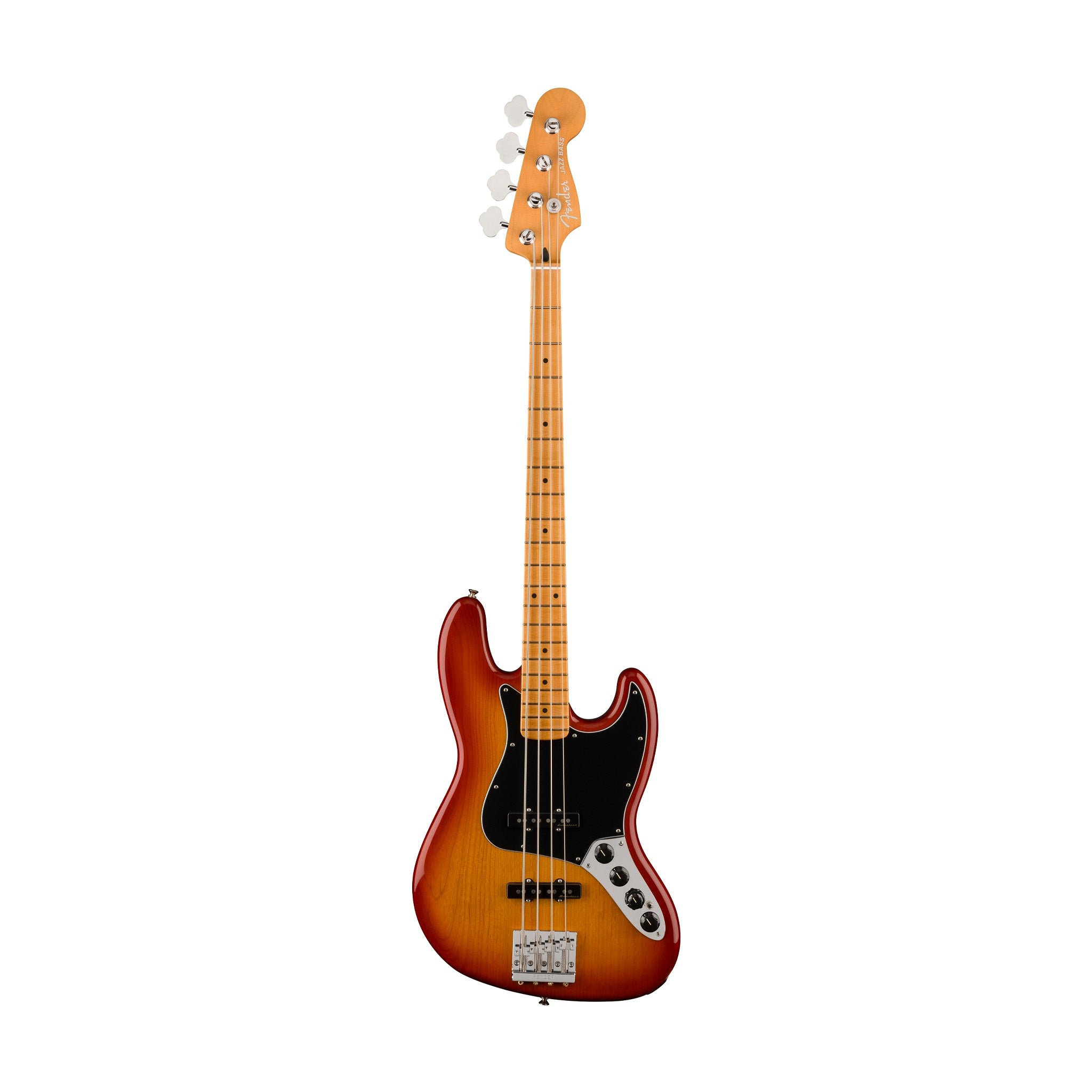 Fender Player Plus Active Jazz Bass Guitar, Maple FB, Sienna Sunburst
