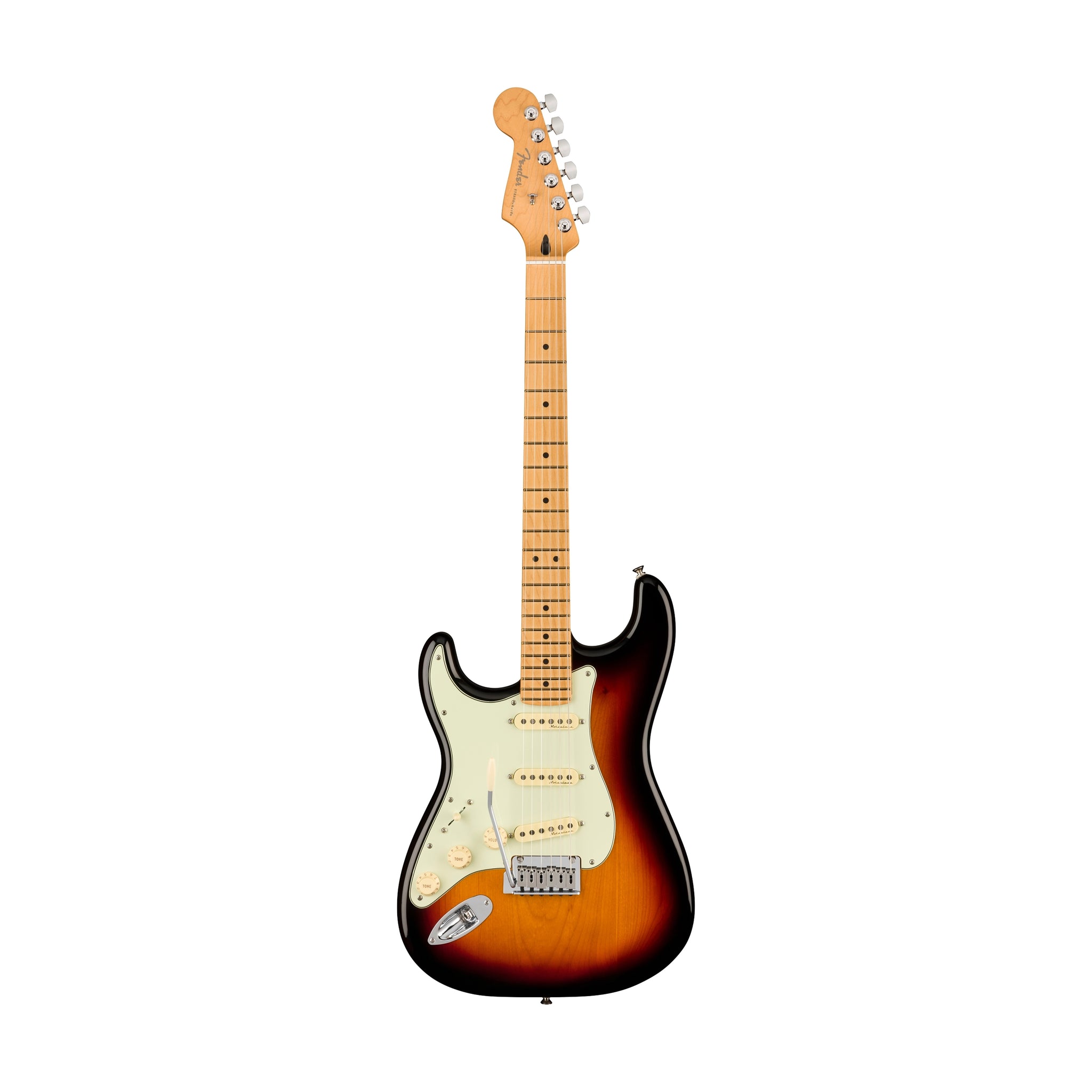 Fender Player Plus Stratocaster Left-Handed Electric Guitar, Maple FB, 3-Color Sunburst