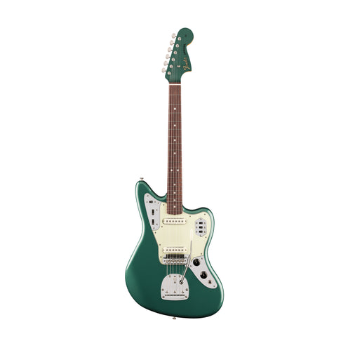 Fender Vintera III Mid 60s Jaguar Electric Guitar, RW FB, Sherwood Green Metallic