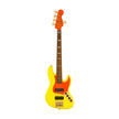 Fender MonoNeon Jazz Bass V Guitar, Fluorescent Yellow