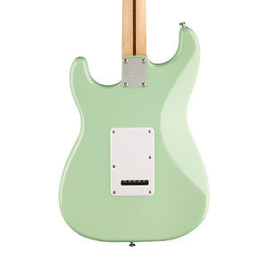 Squier FSR Sonic Stratocaster Electric Guitar w/White Pickguard, Maple FB, Surf Green