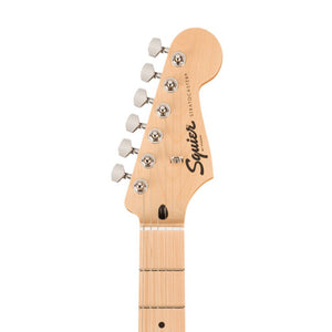 Squier FSR Sonic Stratocaster Electric Guitar w/White Pickguard, Maple FB, Surf Green