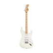 Squier FSR Sonic Stratocaster HSS Electric Guitar w/White Pickguard, Maple FB, Arctic White