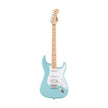 Squier FSR Sonic Stratocaster HSS Electric Guitar w/White Pickguard, Maple FB, Tropical Turquoise