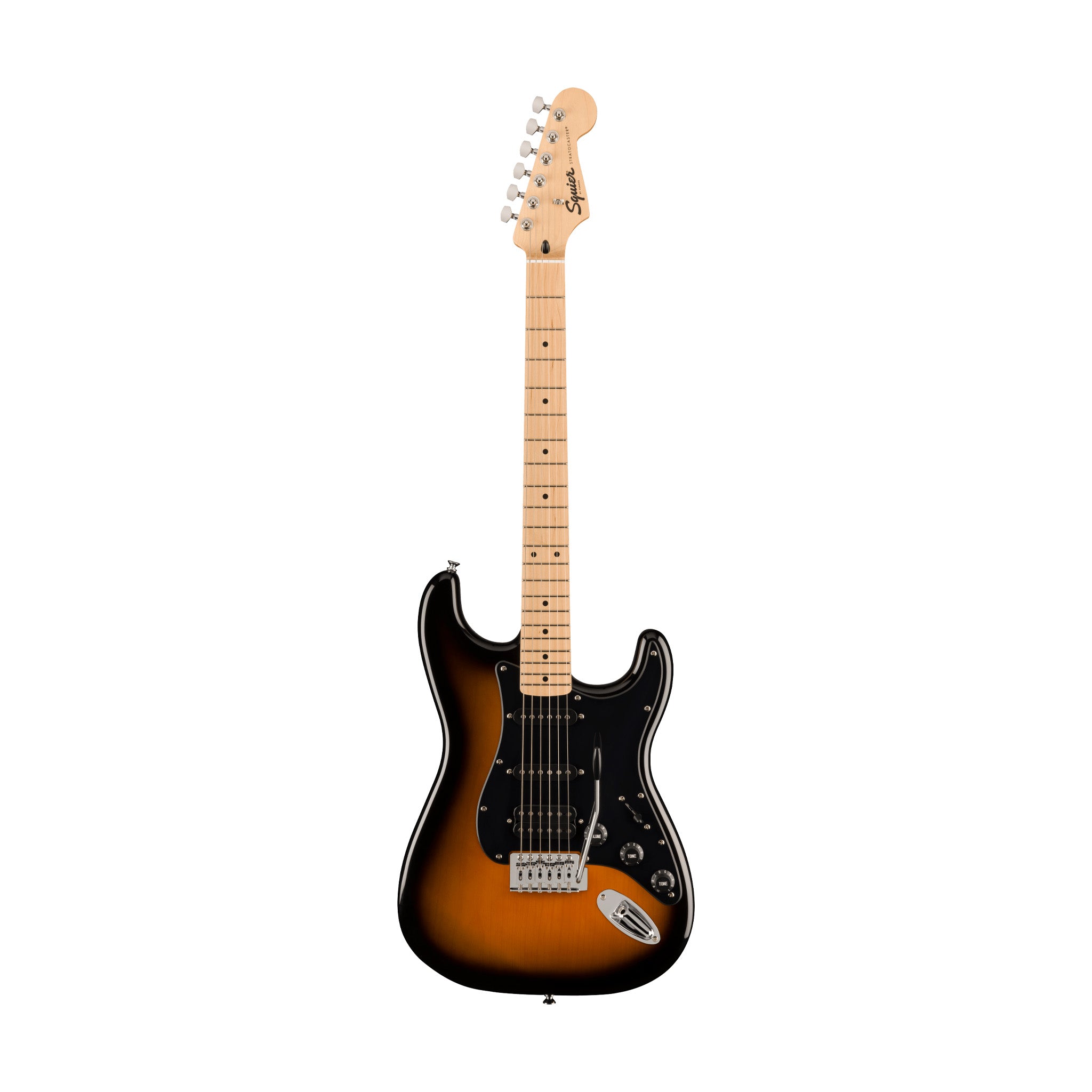 Squier FSR Sonic Stratocaster HSS Electric Guitar w/Black