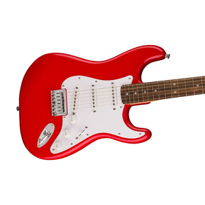 Squier Sonic Stratocaster HT Electric Guitar w/White Pickguard, Laurel FB, Torino Red