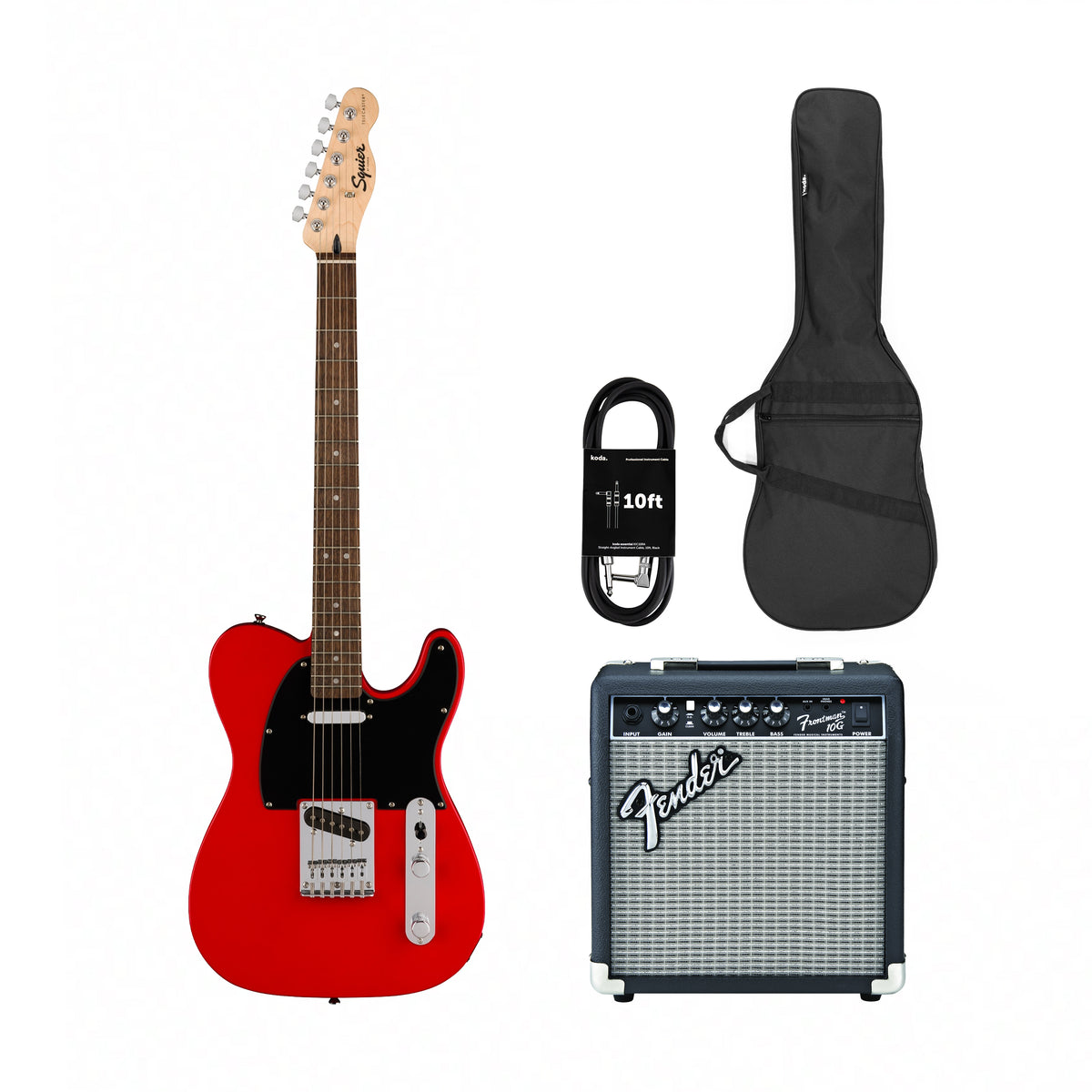 Squier Sonic Telecaster Electric Guitar w/Black Pickguard, Laurel