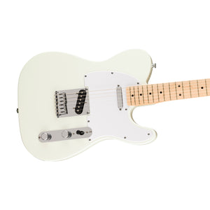Squier FSR Sonic Telecaster Electric Guitar w/White Pickguard, Maple FB, Arctic White