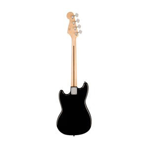 Squier Sonic Bronco Bass Guitar w/White Pickguard, Laurel FB, Black