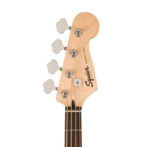 Squier Sonic Bronco Bass Guitar w/White Pickguard, Laurel FB, Black