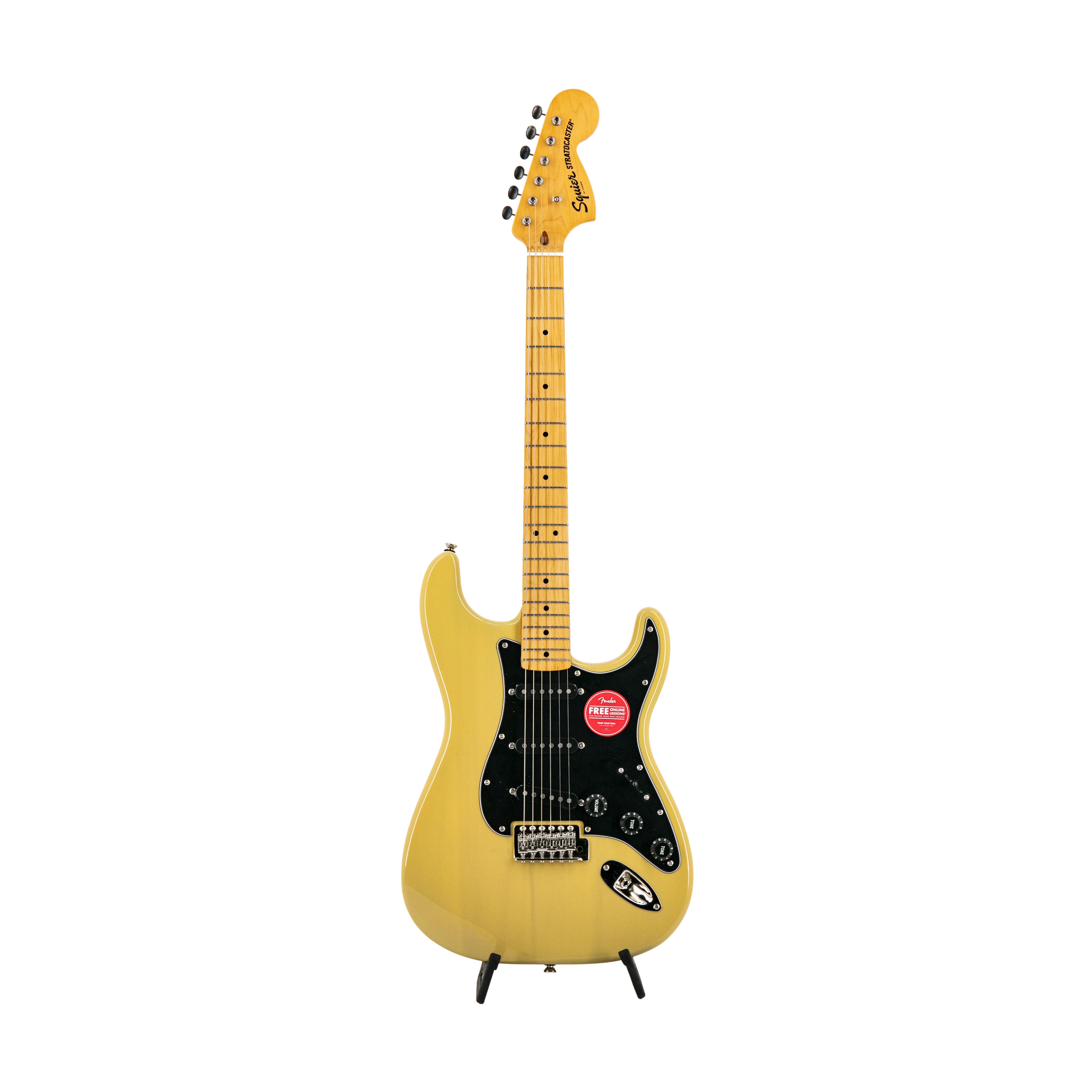 Squier FSR Classic Vibe 70s Stratocaster Electric Guitar w/Black