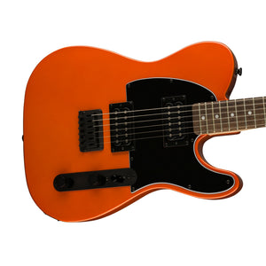 Squier FSR Affinity Series HH Telecaster Electric Guitar, Laurel FB, Metallic Orange (B-Stock)