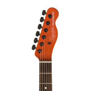 Squier FSR Affinity Series HH Telecaster Electric Guitar, Laurel FB, Metallic Orange (B-Stock)