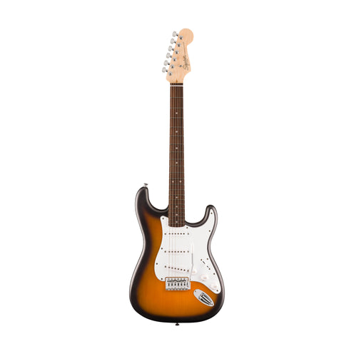 Squier Debut Series Stratocaster Electric Guitar, Laurel FB, 2-Colour Sunburst (B-Stock)