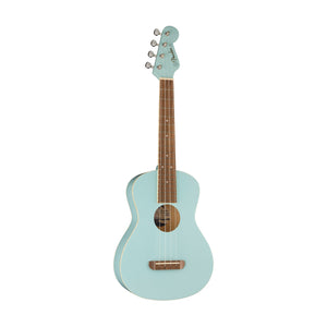 Fender Avalon Tenor Ukulele, Walnut FB, Daphne Blue