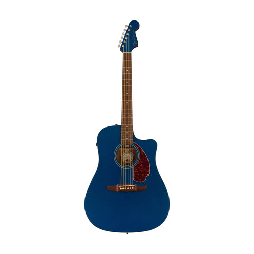Fender California Redondo Player Acoustic Guitar, Walnut FB, Lake Placid Blue