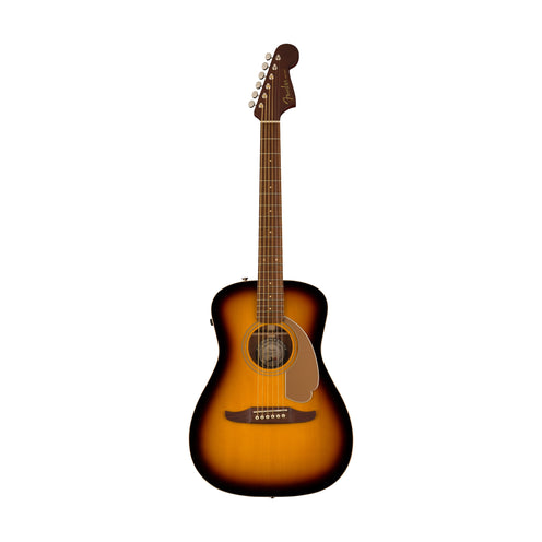 Fender California Malibu Player Small-Bodied Acoustic Guitar, Walnut FB, Sunburst