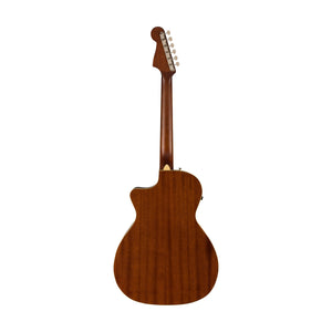 Fender California Newporter Player Medium-Sized Acoustic Guitar, Walnut FB, Natural
