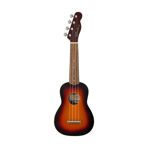 Fender Venice Soprano Ukulele, Walnut FB, 2-Color Sunburst (B-Stock)