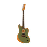Fender Acoustasonic Player Jazzmaster Electric Guitar, Antique Olive
