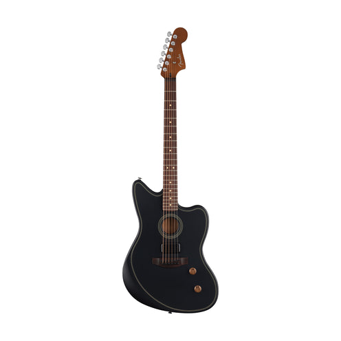 Fender Standard Acoustasonic Jazzmaster Guitar, RW FB, Black